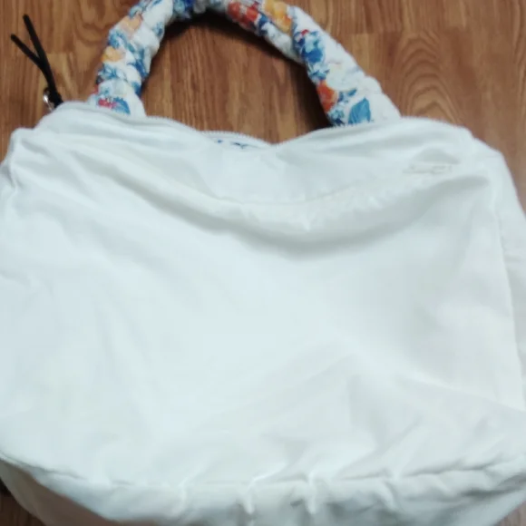 Free People Movement Printed Carryall Floral Quilted Tote Bag Tangerine Dream Fp - Picture 6 of 15